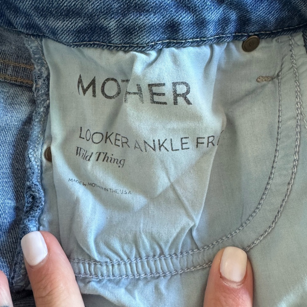 MOTHER Looker Ankle Fray in Wild Thing - Picture 3 of 3